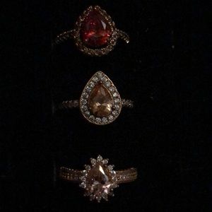 Fragrant jewels rose gold pears size 7